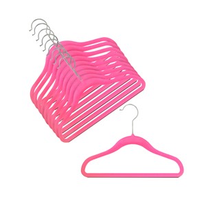 12" Childrens Hot Pink Slim-Line Hanger