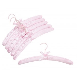 Light Pink Satin Lingerie Hangers 