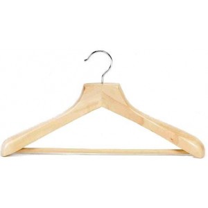 Contoured Suit Hanger w/Non-Slip Bar