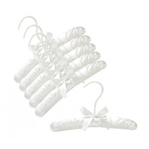 Baby White Satin Padded Hangers
