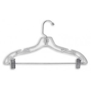 Clear 17" Combination Hanger w/ Clips